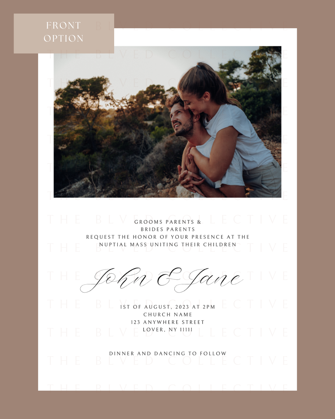 Photo Wedding Invite Template