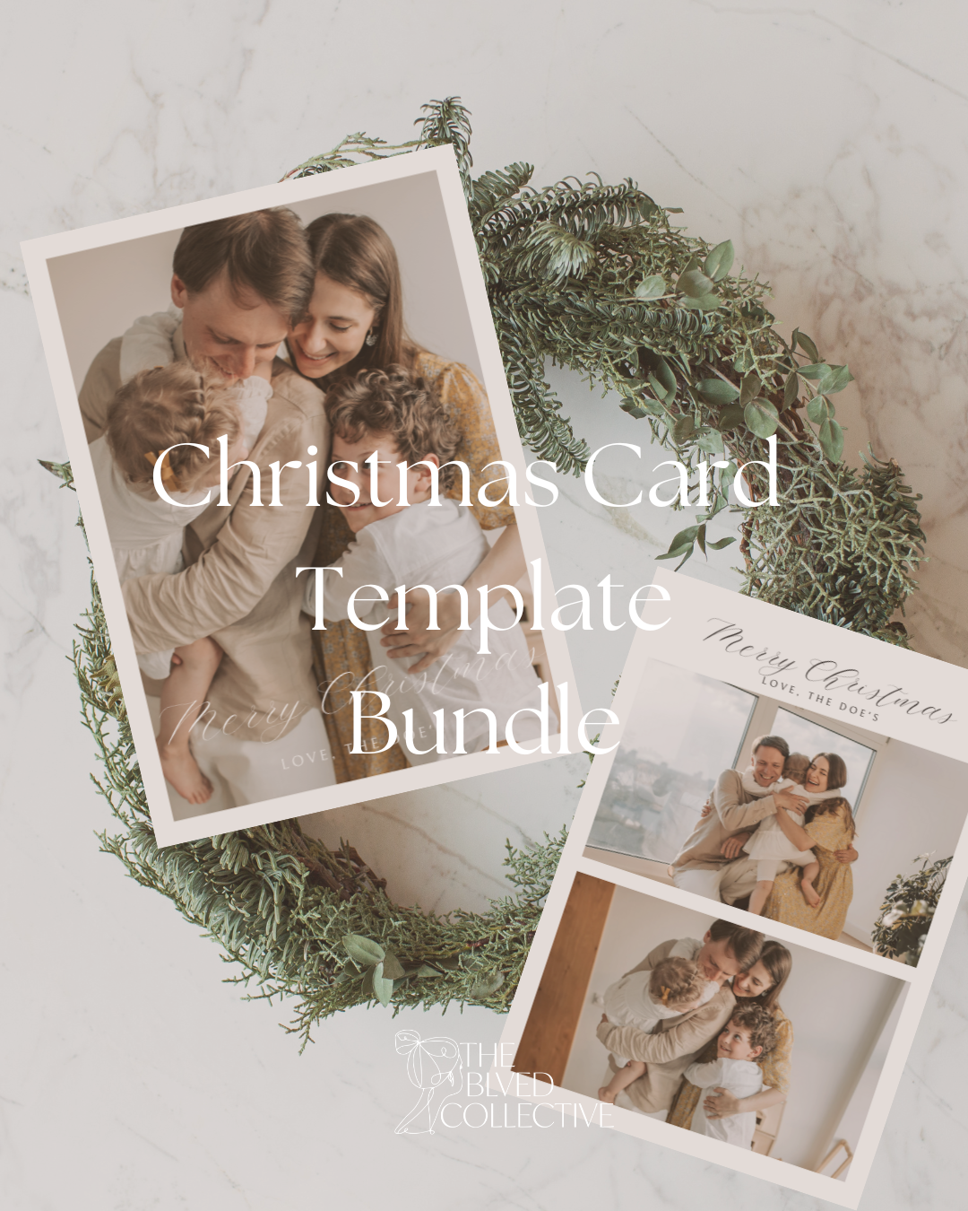 Christmas Card Photo Template Bundle